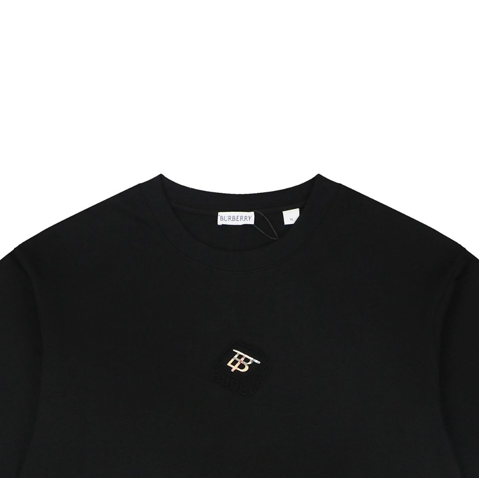 Burberry Diagonal Check BT Monogram T-Shirt Black