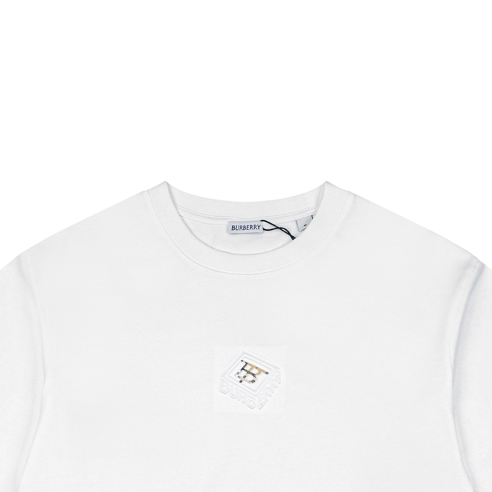Burberry Diagonal Check BT Monogram T-Shirt White