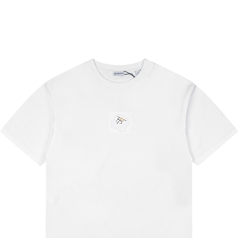 Burberry Diagonal Check BT Monogram T-Shirt White