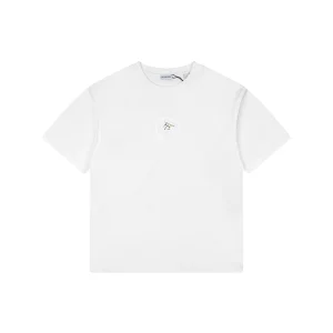 Burberry Diagonal Check BT Monogram T-Shirt White Front view