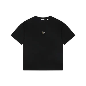 Burberry Diagonal Check BT Monogram T-Shirt Black Front view