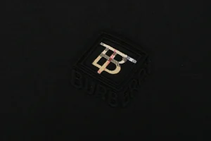Burberry Diagonal Check BT Monogram T-Shirt Black Front Print