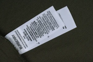 Burberry Equestrian Knight Embroidered Polo T-Shirt Green Wash label