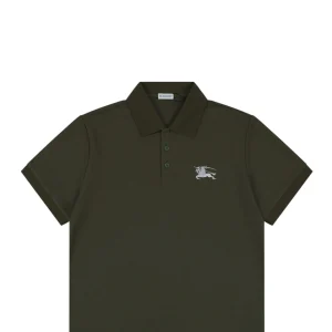 Burberry Equestrian Knight Embroidered Polo T-Shirt Green