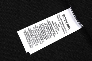 Burberry Equestrian Knight Embroidered Polo T-Shirt Black Wash label