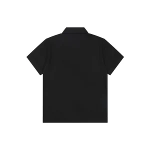 Burberry Equestrian Knight Embroidered Polo T-Shirt Black Back view