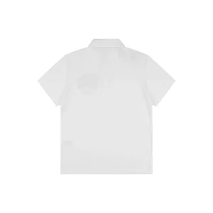 Burberry Equestrian Knight Embroidered Polo T-Shirt White Back view