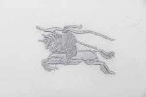 Burberry Equestrian Knight Embroidered Polo T-Shirt White Brand
