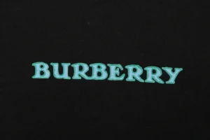 Burberry Equestrian Knight Graphic T-Shirt Black Front Brand