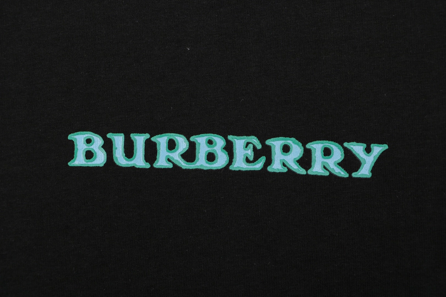 Burberry Equestrian Knight Graphic T-Shirt Black Front Brand