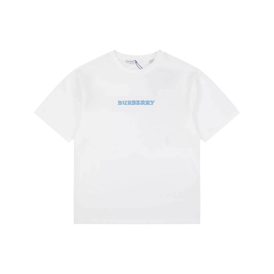 Burberry Equestrian Knight Graphic T-Shirt White Front view