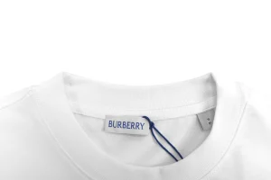 Burberry Equestrian Knight Graphic T-Shirt White Collar