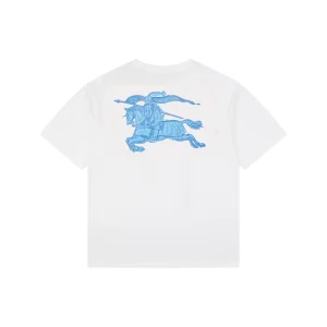 Burberry Equestrian Knight Graphic T-Shirt White Back view