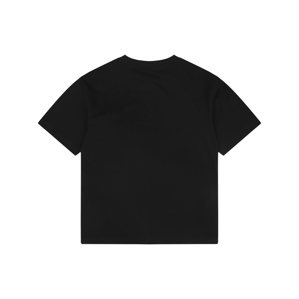 Burberry Equestrian Knight Signature Embroidered T-Shirt Black Back view