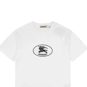 Burberry Oval Rope Knight Embroidered T-Shirt White