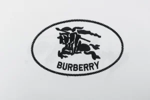Burberry Oval Rope Knight Embroidered T-Shirt White Front view