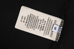 Burberry Oval Rope Knight Embroidered T-Shirt Black Wash label
