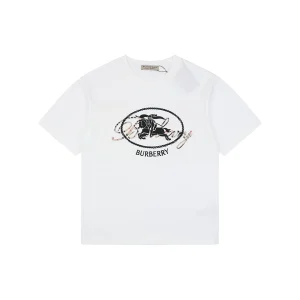 Burberry Signature Knight Graphic T-Shirt White Front view