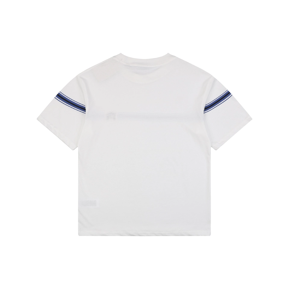Burberry Stripe Equestrian Knight T-Shirt White back view