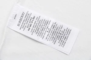 Burberry Stripe Equestrian Knight T-Shirt White Wash label