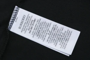 Burberry Stripe Equestrian Knight T-Shirt Black Wash label
