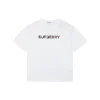 BBry Stripe Logo Embroidered Oversized T-Shirt (White/Black)