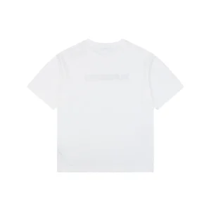 Burberry Stripe Logo Embroidered Oversized T-Shirt White Back view
