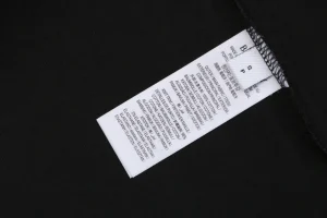 Burberry Stripe Logo Embroidered Oversized T-Shirt Black Wash label