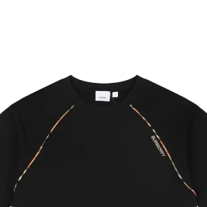 Burberry Vintage Check Panel T-Shirt Black