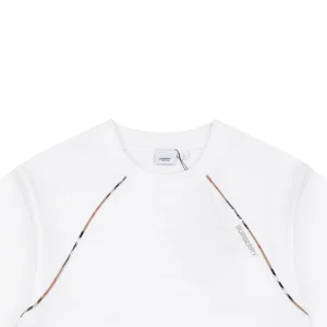 Burberry Vintage Check Panel T-Shirt White