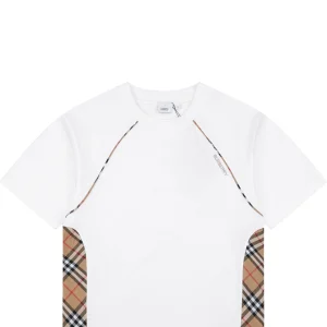 Burberry Vintage Check Panel T-Shirt White