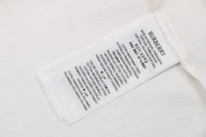 Burberry Vintage Check Rib Collar T-Shirt White Wash label