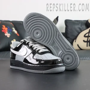 Central Cee x Nike Air Force 1 outsole with grey rubber and circular traction pattern