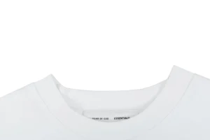 Fear of God Essentials Double-Line Logo T-Shirt White Collar