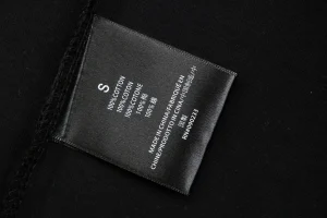 Fear of God Essentials Double-Line Logo T-Shirt Black Wash label