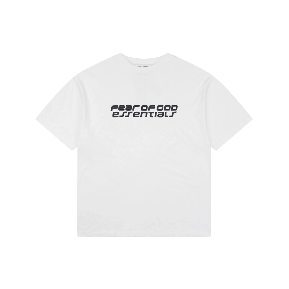 Fear of God Essentials Double-Line Logo T-Shirt White Front view