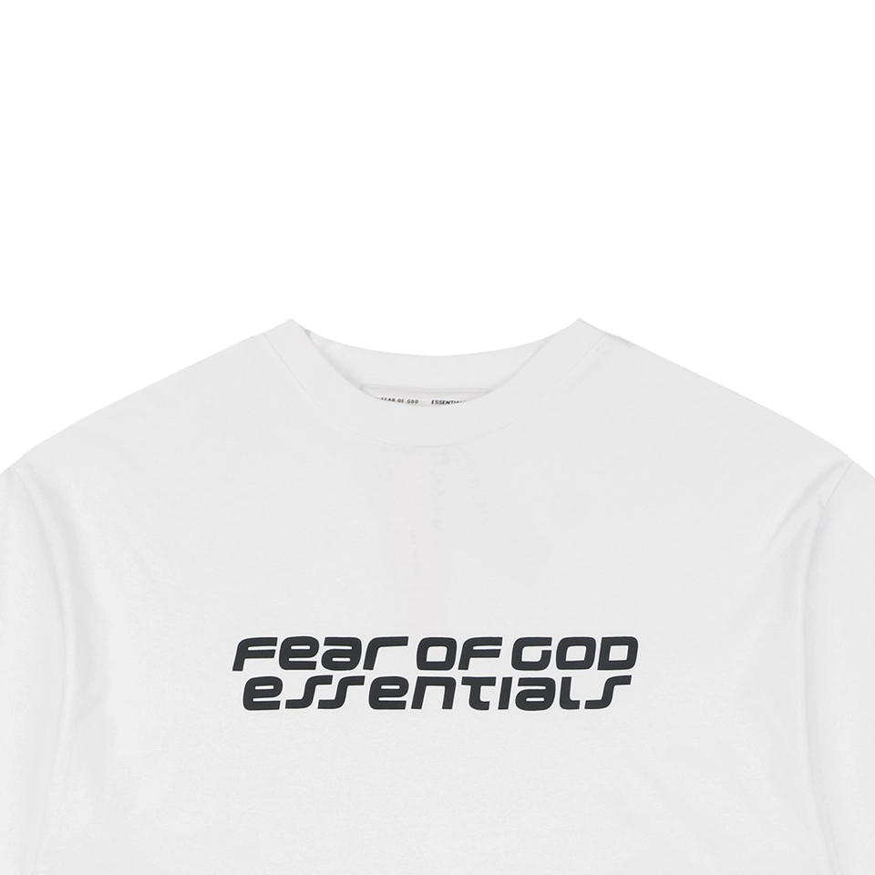 Fear of God Essentials Double-Line Logo T-Shirt White