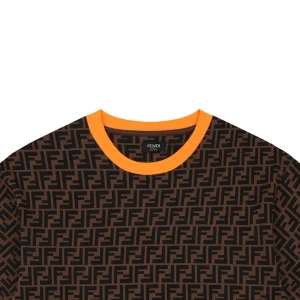 Fendi Allover FF Monogram T-Shirt Orange