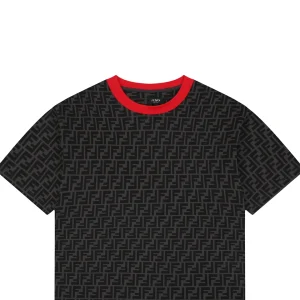 Fendi Allover FF Monogram T-Shirt Red