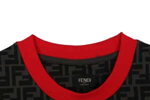 Fendi Allover FF Monogram T-Shirt Red