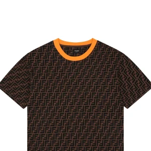 Fendi Allover FF Monogram T-Shirt Orange