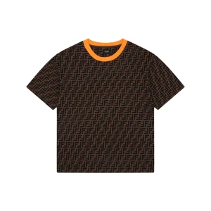 Fendi Allover FF Monogram T-Shirt Orange Front view