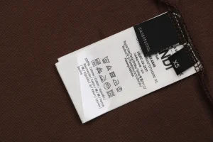 Fendi Allover FF Monogram T-Shirt Orange Wash label