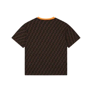 Fendi Allover FF Monogram T-Shirt Orange Back view