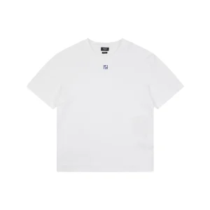 Fendi Center Blue FF Embroidered T-Shirt Front view