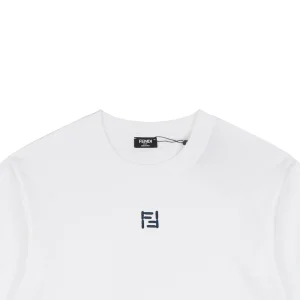 Fendi FF Blue-Line Embroidered Oversized T-Shirt