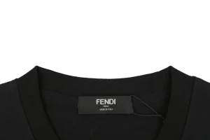 Fendi FF Faux Pocket Graphic T-Shirt Collar