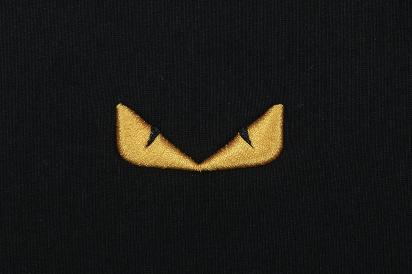 Fendi Monster Eyes Embroidered Oversized T-Shirt Black Brand
