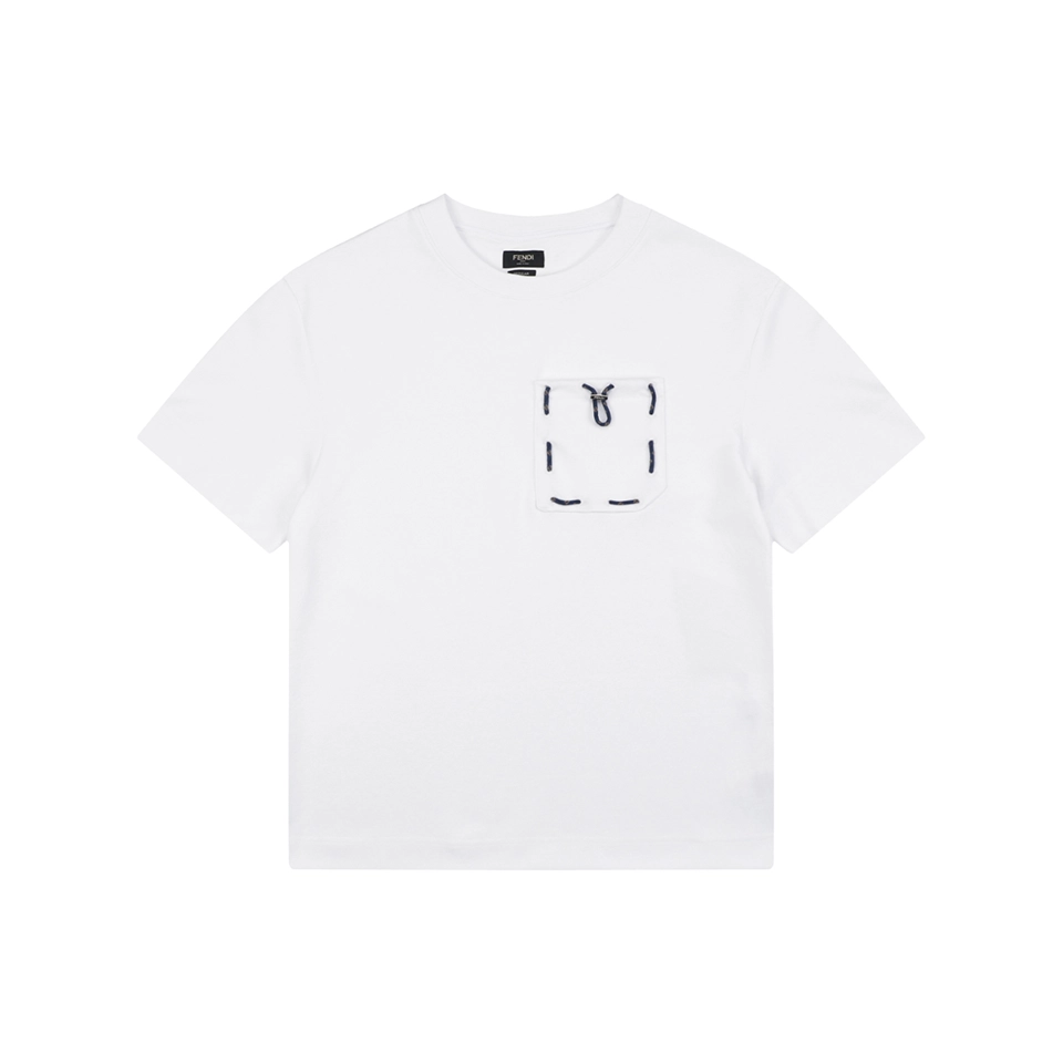 Fendi Utility Pocket T-Shirt White Front view