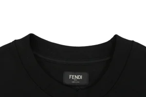 Fendi Utility Pocket T-Shirt Black Collar